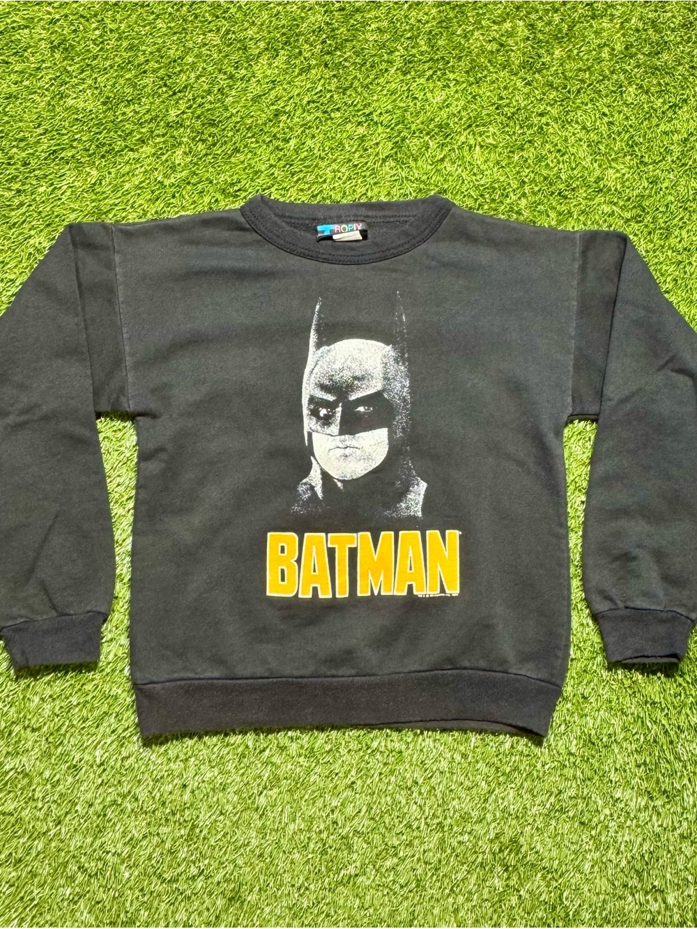 Vintage 80’s Batman Crewneck Pullover Sweatshirt Youth Size M 10/12 Tropix USA